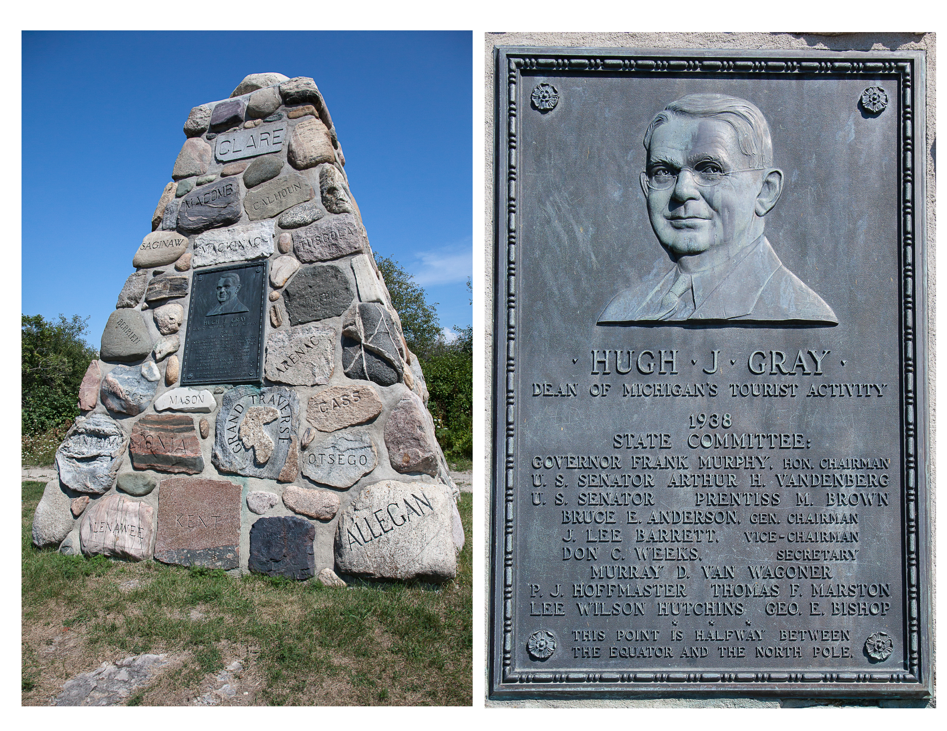 Michigan County Monument