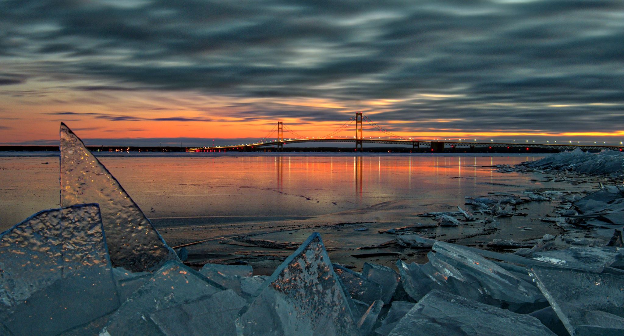 Ice in St Ignace