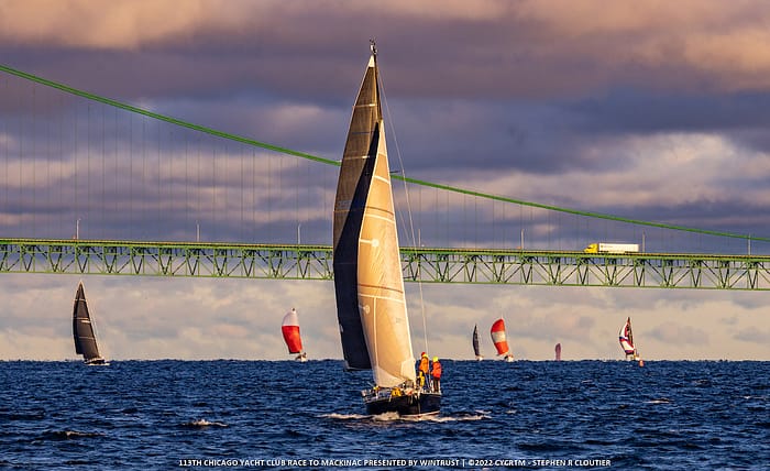 Chicago to Mac at Mackinac Bridge by Stephen R. Cloutier