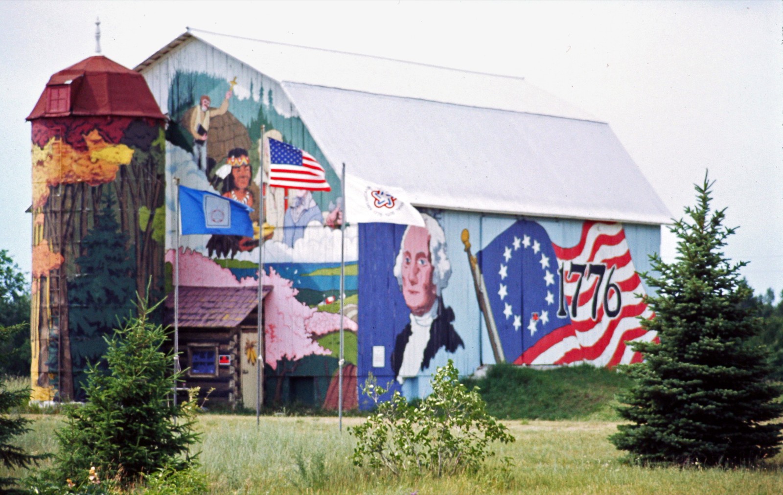 Leelanau Bicentennial Barn, south & east sides, taken 1976 by Jim