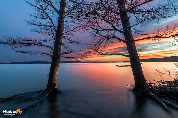 Sunset over Munising Bay by Michigan Nut Photography