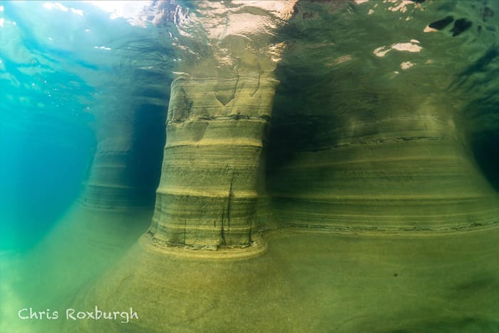 Underneath Miners Castle by Chris Roxburgh